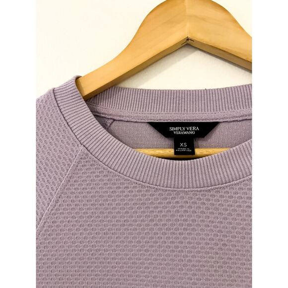 Simply Vera by Vera Wang Lavender Pullover Sweatshirt, Size XS, EUC, Activewear - Picture 3 of 4